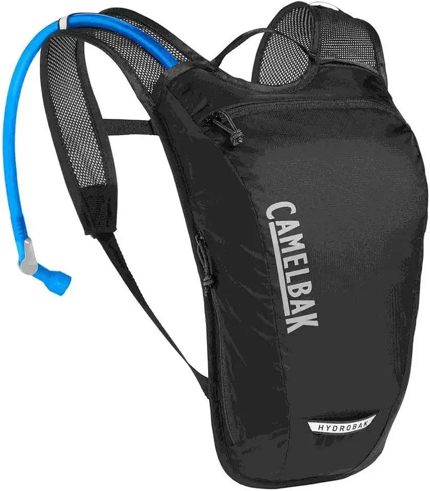 CamelBak Mochila De Hidratação Hydrobak Light Para Ciclismo, 50 Oz, Preta/Prateada