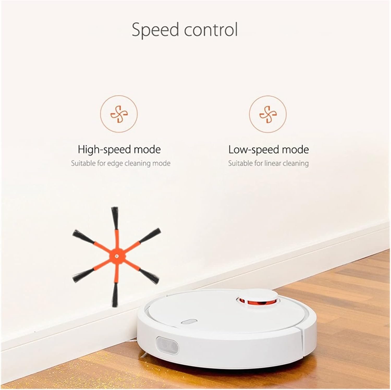 HASMI 6 Replacement Side Brushes of The Sweeper Accessory Kit