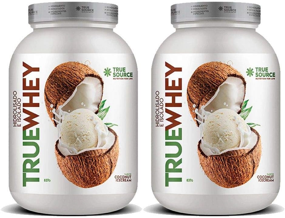 2 Un True Whey Coco Ice Cream 837g – Proteina Isolada Hidro