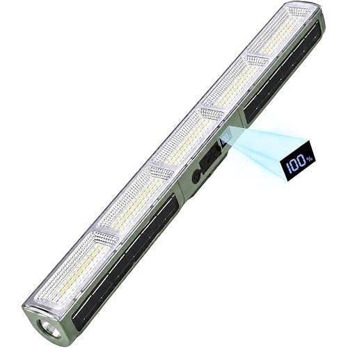 Professional Underhood Work Light, Slim LED Mechanic Light Bar with Heavy-Duty N52 Magnets, 7500mAh Rechargeable Automotive Repair Light for Engine Bay, Chassis, Shop