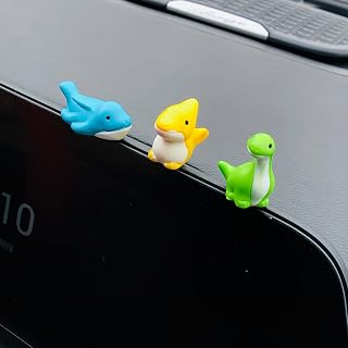 Cute Dinosaur Car Dashboard Decorations Accessories Interior for Men Women | Funny Mini Anime Statues Figurines Ornaments for Car Dash Board Decor Auto Windows Rear View Mirrors Charms Decoration Gift