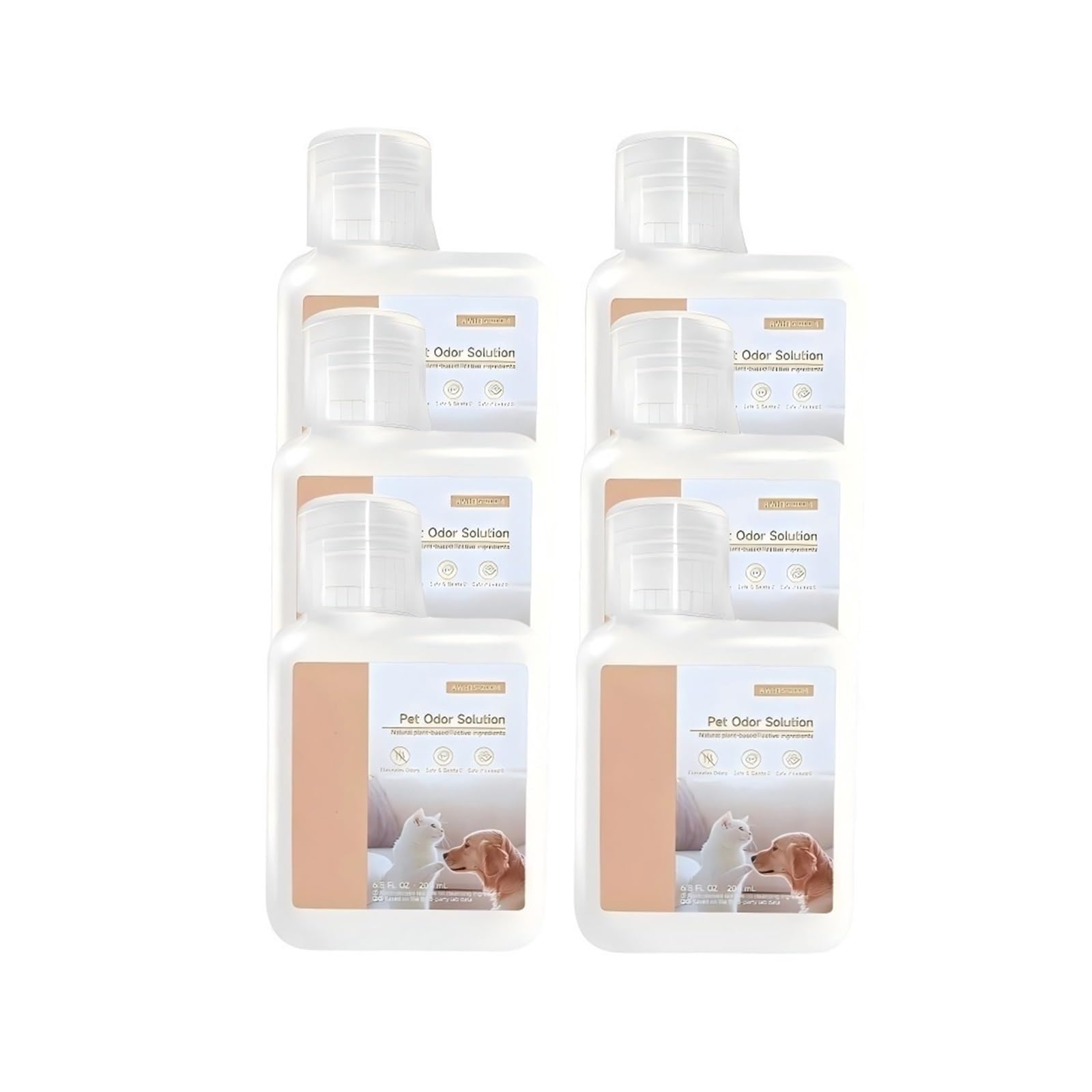 Solución Para Olores De Mascotas De Aspiradora De 200 ML Para Una Limpieza Profunda. Compatible Con MOVA P10Pro Ultra / P50 Pro Ultra / E30 Ultra / S10 Plus / V50 Ultra(6Pcs)