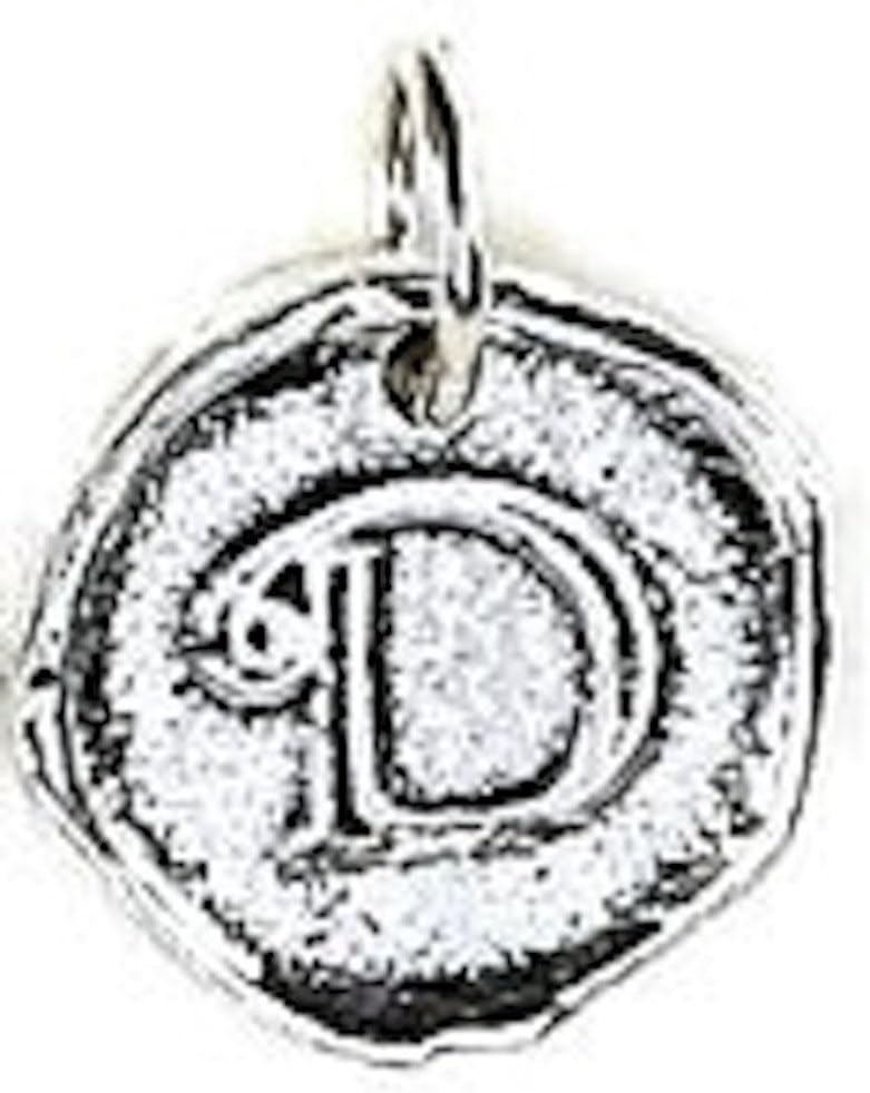 Wax Insignia - Mini Seal Charm - Silver Plated - D