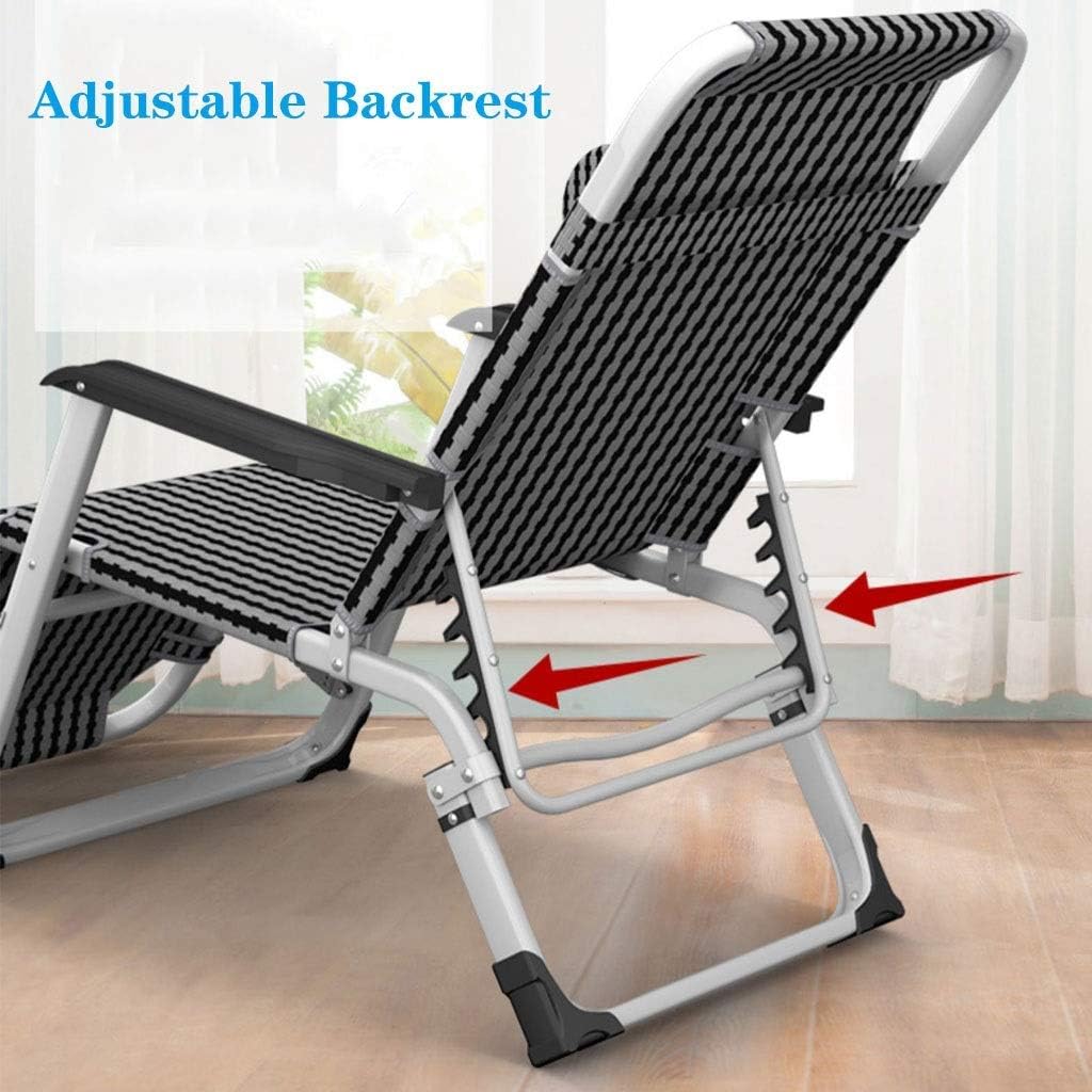 Generic Garden Furniture Sets, Camp Lounge Chairs Camping Garden Chairs Folding Zero Gravity Deck Chair Recliner Reclining Waterproof Chaise Loungers Metal for Outdoor Office Hopeful