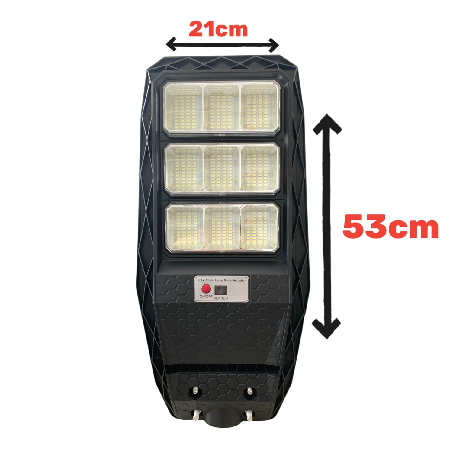 TANIASHOP Lampione Stradale LED Esterno Solare 1500W con Telecomando Faro Ricarica Solare con Sensore di Movimento, Crepuscolare, Timer Luce Bianca 6500K IP67 Impermeabile per Cortile, Giardino