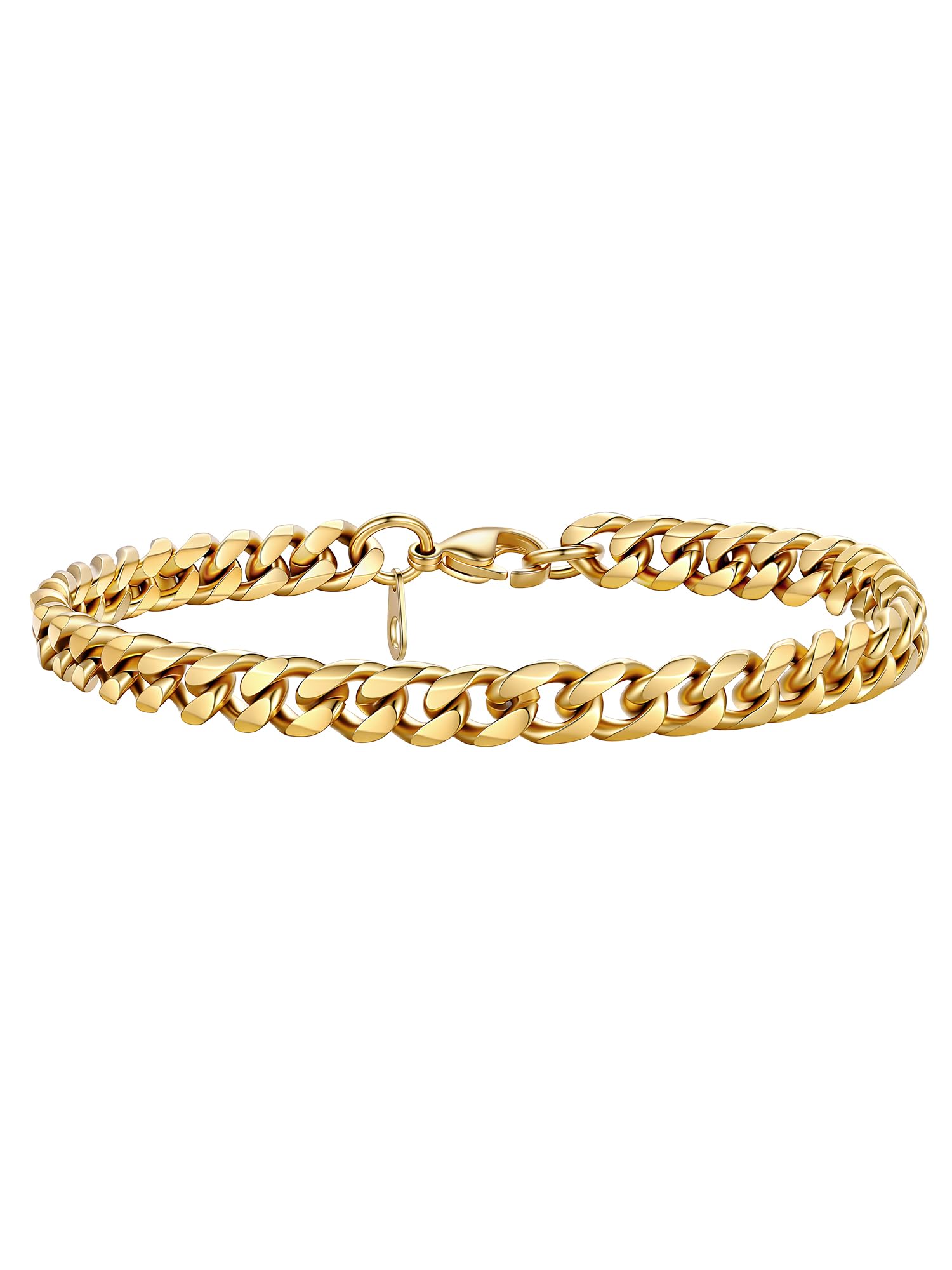 PROSTEEL Plusera Hombre Cadena Cubana Acero Inoxidable 3/6/9/12mm Ancho Pulseras Cubanas Cadenas Eslabones Plateado/Dorado/Negro, 16cm+5cm/19cm/21cm, Joyas Hombres Mujeres Recycled Claim Standard 100