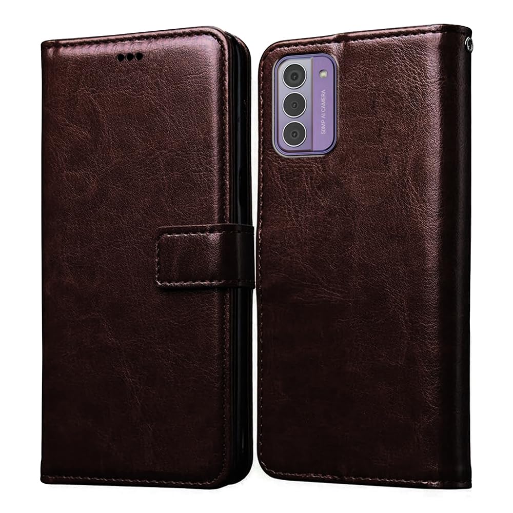 Casotec Flip Cover Back Case for Nokia G42 5G | Premium Leather Finish | Inbuilt Pockets & Stand | Flip Cover Back Case for Nokia G42 5G (Coffee) (B0CJ82VMP6) Amazon Price History, Amazon Price Tracker