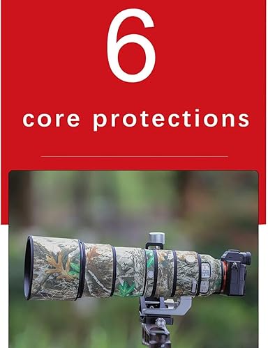 Miniatura 4 de Fujing Cubierta de lente impermeable para Sony FE 7.874-23.622 in F5.6-6.3 G OSS - Funda de lluvia de camuflaje, funda protectora de lente para ropa
