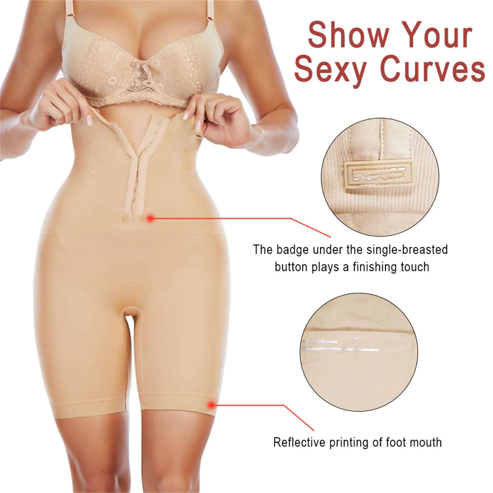 Guaina Modellante Donna Usura A Forma di Spandex per Donne Ad Alta Vita A Forma di Corpo Biancheria Intima Regolabile in Vita