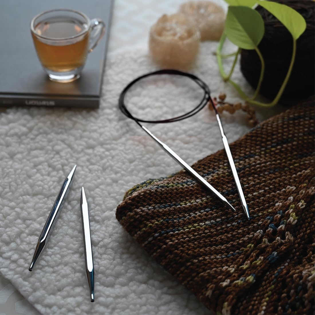 Knit Pro 120 cm x 6.5 mm Nova Cubics Fixed Circular Needles, Shiny