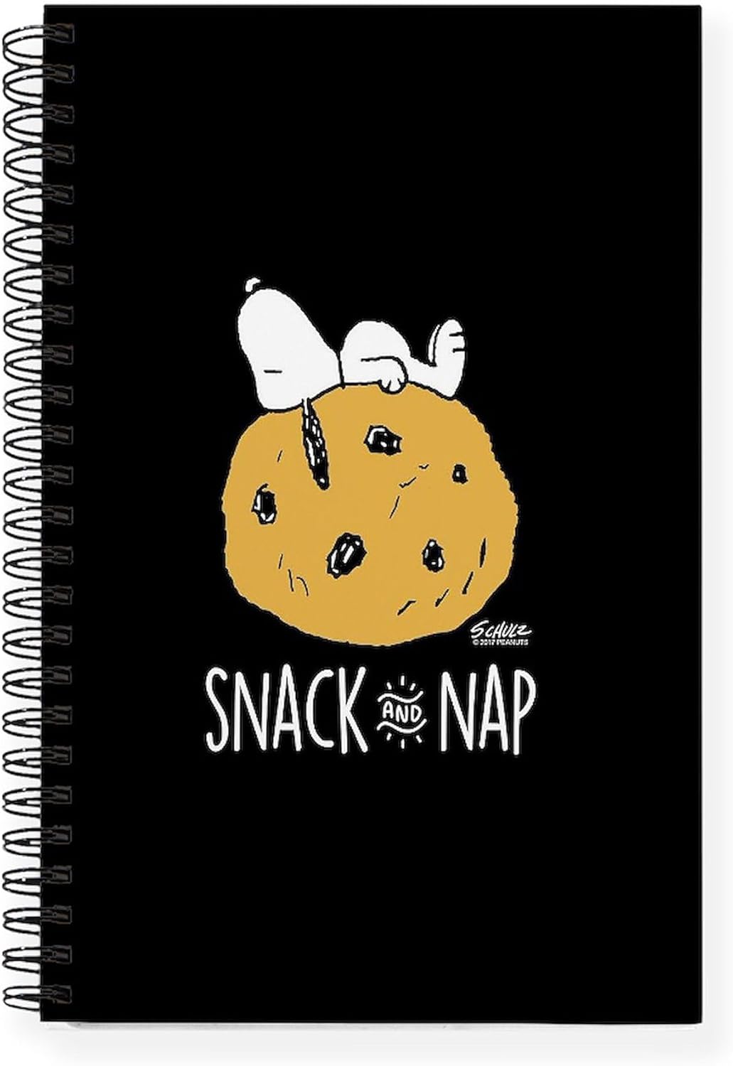 CafePress Snoopy Black and White Spiral Bound Journal Notebook, Personal Diary, Planner