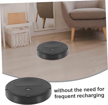 Automatic Floor Cleaner Robot USB Rechargeable Multipurpose Black