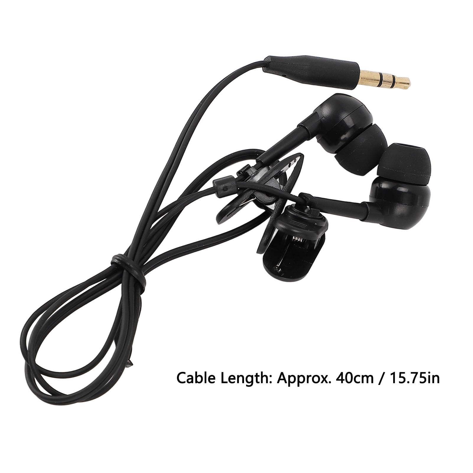 SIXRUN Écouteurs Intra-Auriculaires Filaires pour Natation, Cordon Court de 40 Cm avec Connecteur 3,5 Mm, 8 Embouts Auriculaires et 2 Clips pour Natation, Surf et Course.