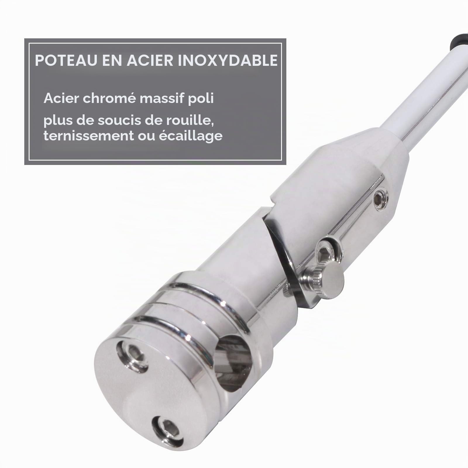 Lot de 2 mâts de Drapeau de Moto Pliables à 90 ° et Drapeaux américains, Supports de Drapeau pour Porte-Bagages de 1,3 cm