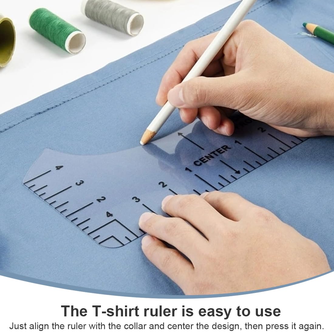 Set 4 Righelli Allineamento T-Shirt - Per Taglia E Cuci, Modelli Curvilinei In Vinile, Adulti E Bambini - Foto 3