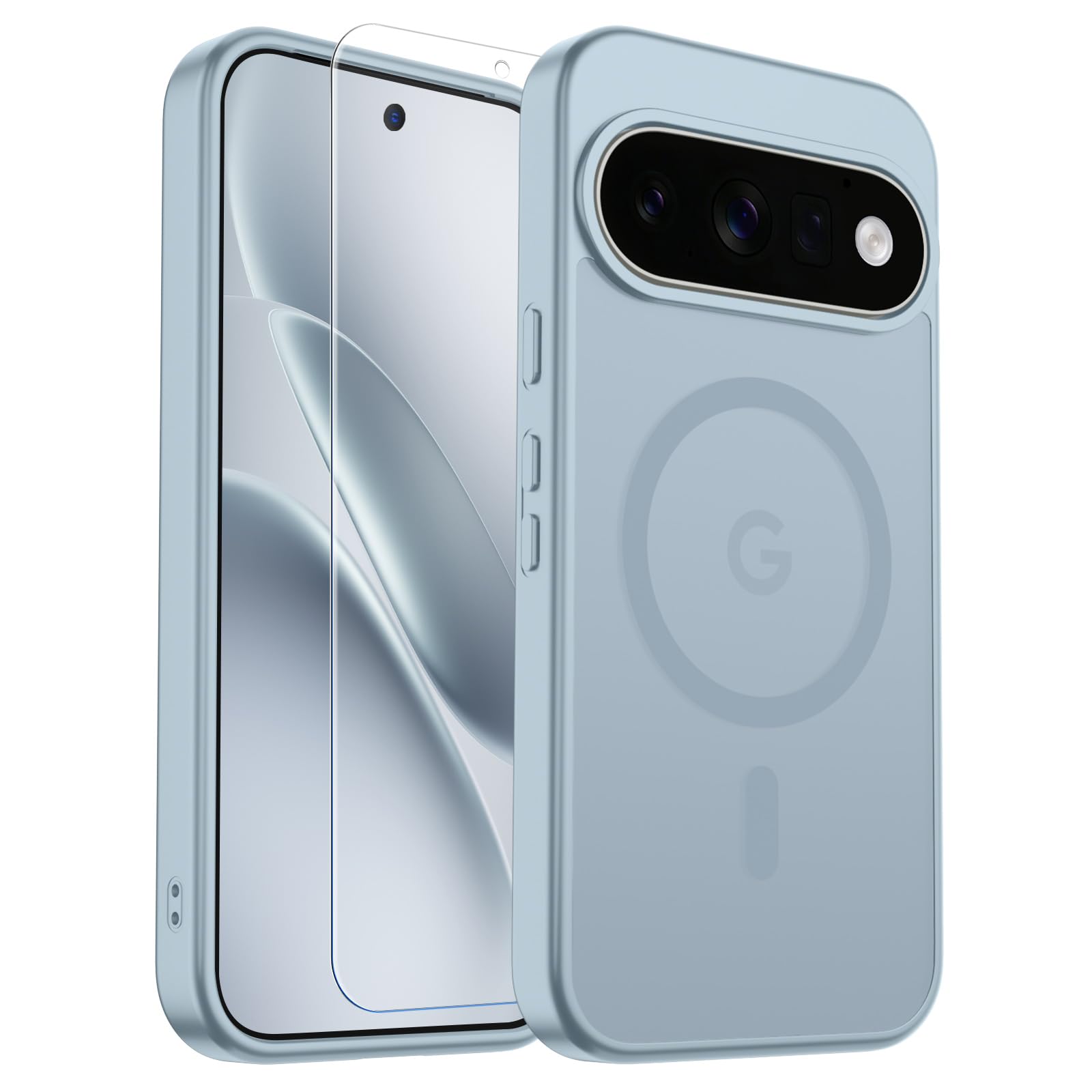 SUPFINE Magnetic for Google Pixel 11 Pro Case - Sliver Blue