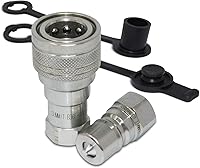 Vista 1 de Summit Hydraulics Juego de acoplamiento/acoplador hidráulico de desconexión rápida NPT ISO 7241-B de 3/8