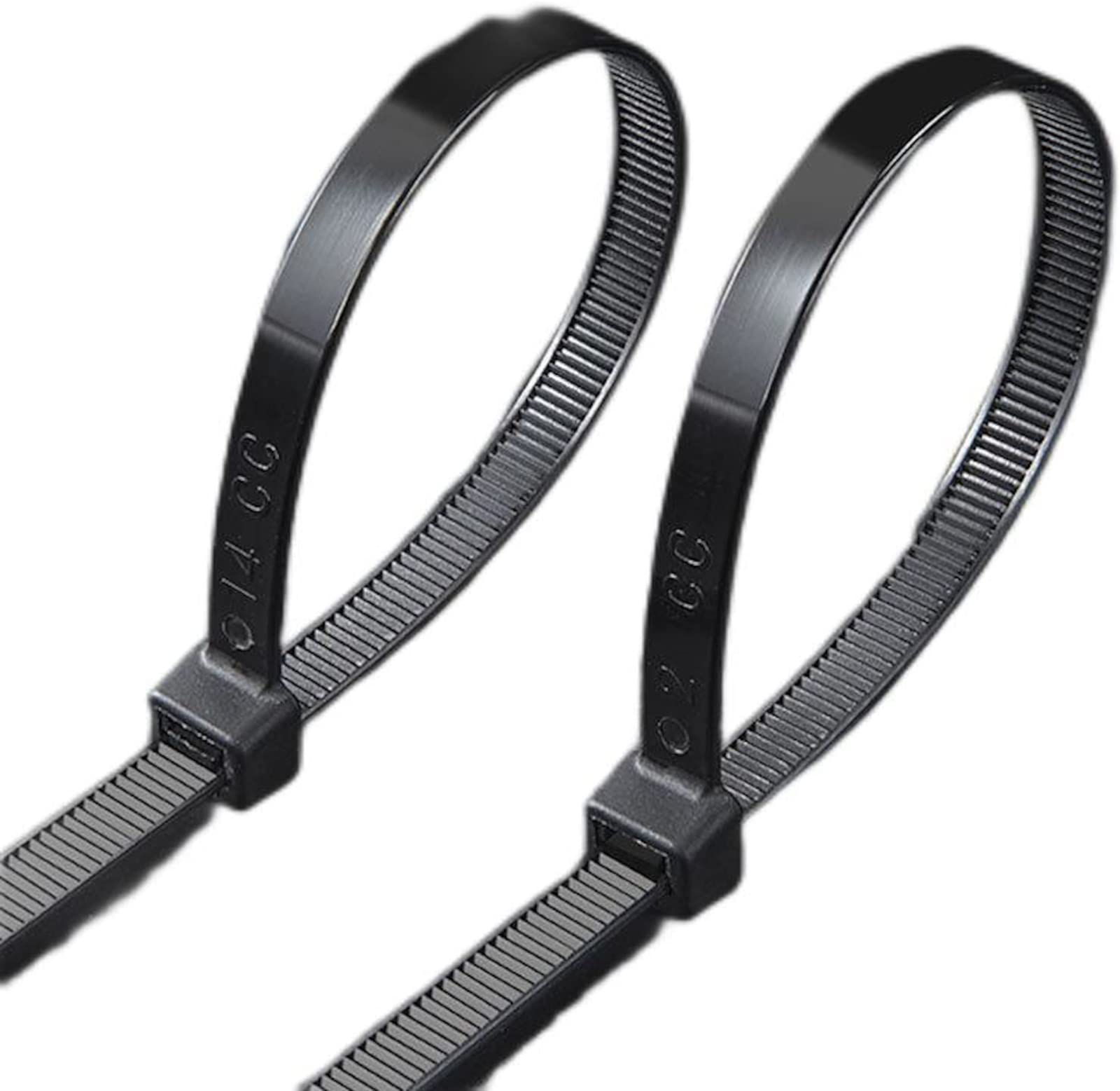 EWANTO Kabelbinder Set - 100 Stück, 100 Mm Lang, 2,5 Mm Breit, Weiß, Nylon 66