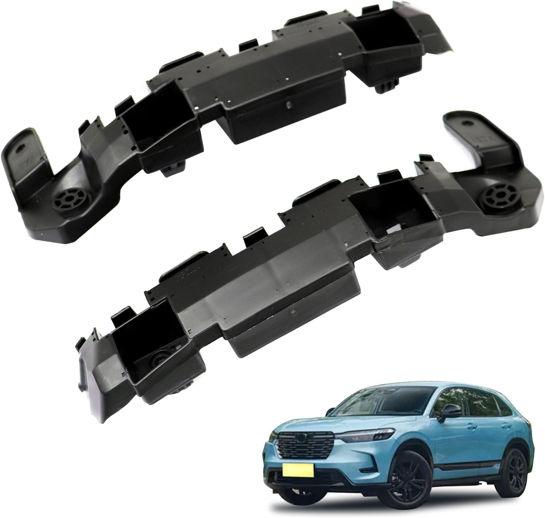 GXARTS 1 Pair Front Bumper Retainer Bracket Support Holder Compatible with Honda HRV HR-V 2016 2017 2018 2019 2020 2021 replace 71198-T7A-J00 71193-T7A-J00 Left and Right Side 71198T7AJ00 71193T7AJ00