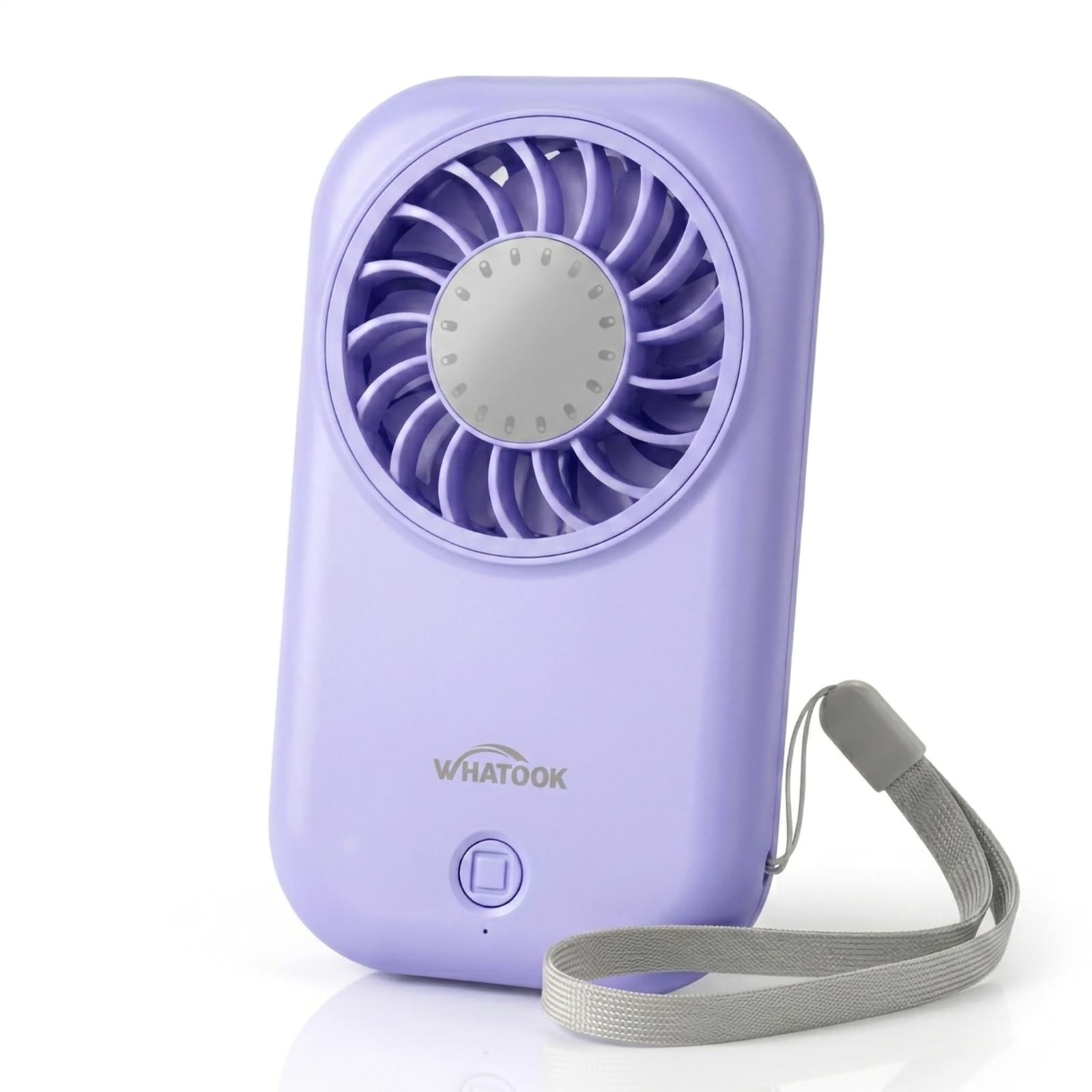 WHATOOK Mini Handheld Turbo Fan: 0.59in Ultra-Slim & 0.12lbs Light Pocket Fan, 11000 RPM Power, USB-C Rechargeable Portable Small Personal Hand Fan for Travel Essentials, Outdoor, Gift, Purple