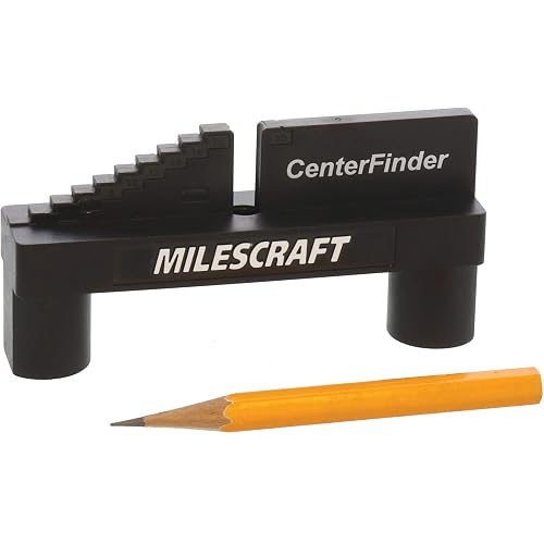 Milescraft 8408 Center Finder - Center Scriber and Offset Measuring & Marking Tool for Woodworking
