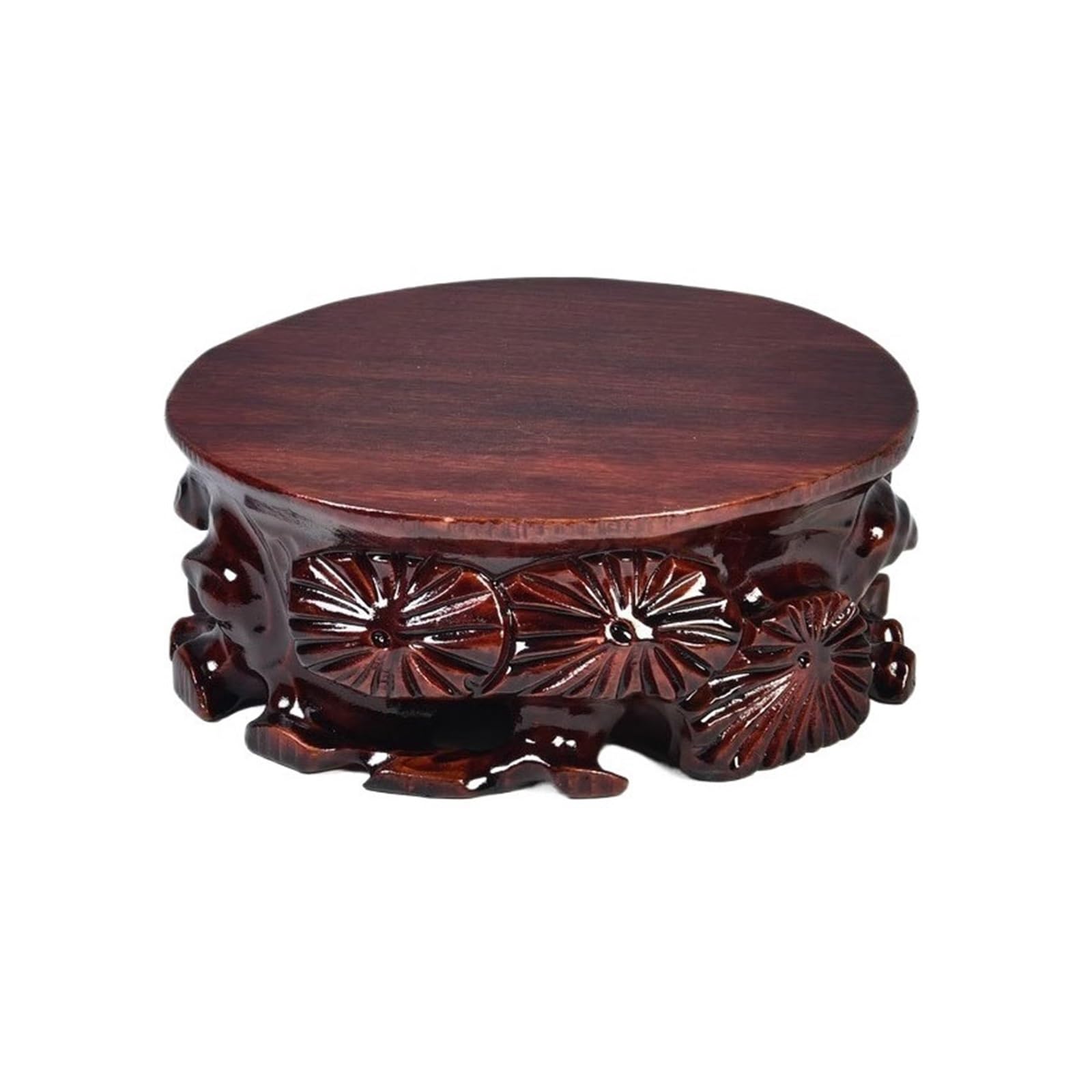 ZENY896V Home Miniature Wood Display Pedestal Tea Sets Vase Home Decoration Base Decor(XXX-Large)