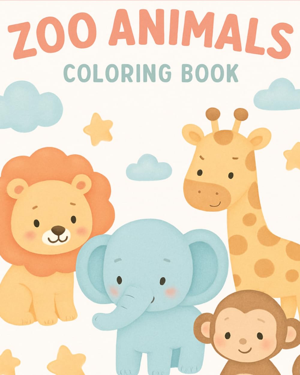 Zoo Animals Coloring Book: Coloring book for Kids