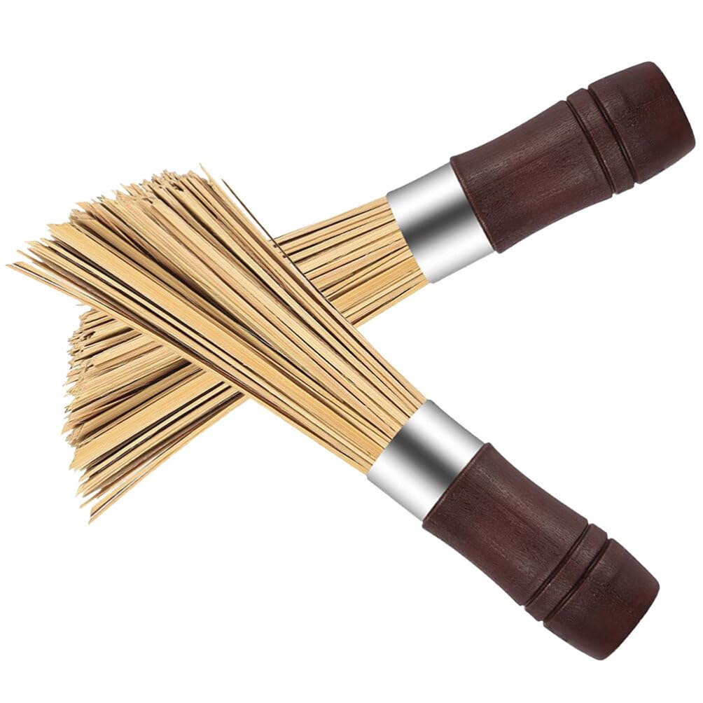 Amosfun 2piezas Cepillo De para Cocinar De Accesorio Natural para Limpiar y De Cocina para Fregar y Sartenes Ecológico y Resistente Rayones