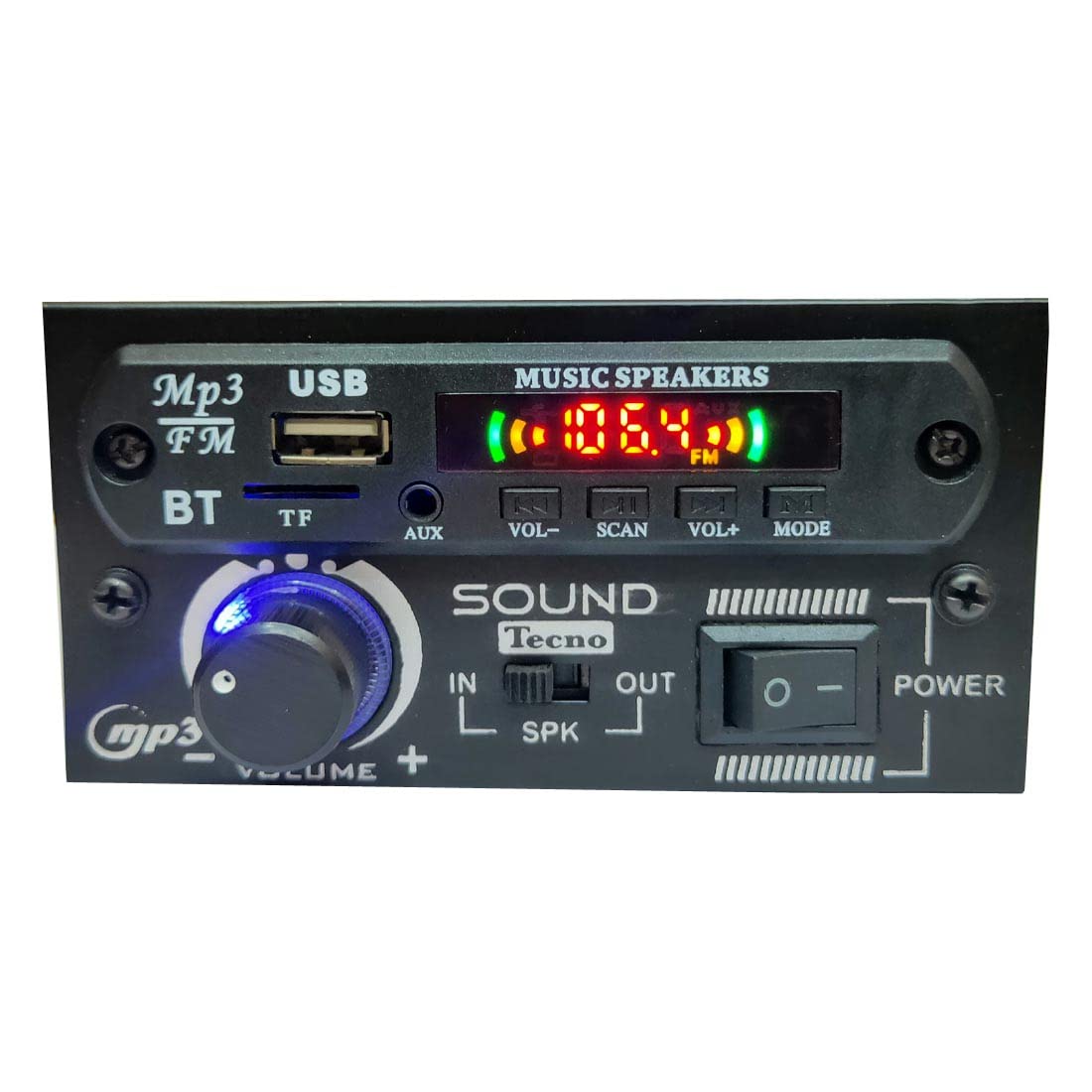 Sound Tecno ST-002 Bluetooth/FM/USB/AUX/AC/DC Player Home Audio MP3 Player