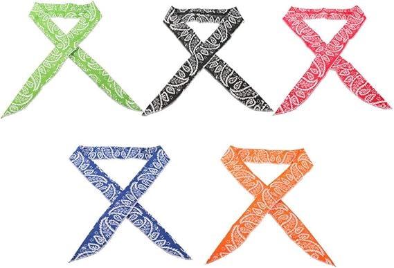 cool relief refreezable ice bandana head wrap neck ice cooling scarf