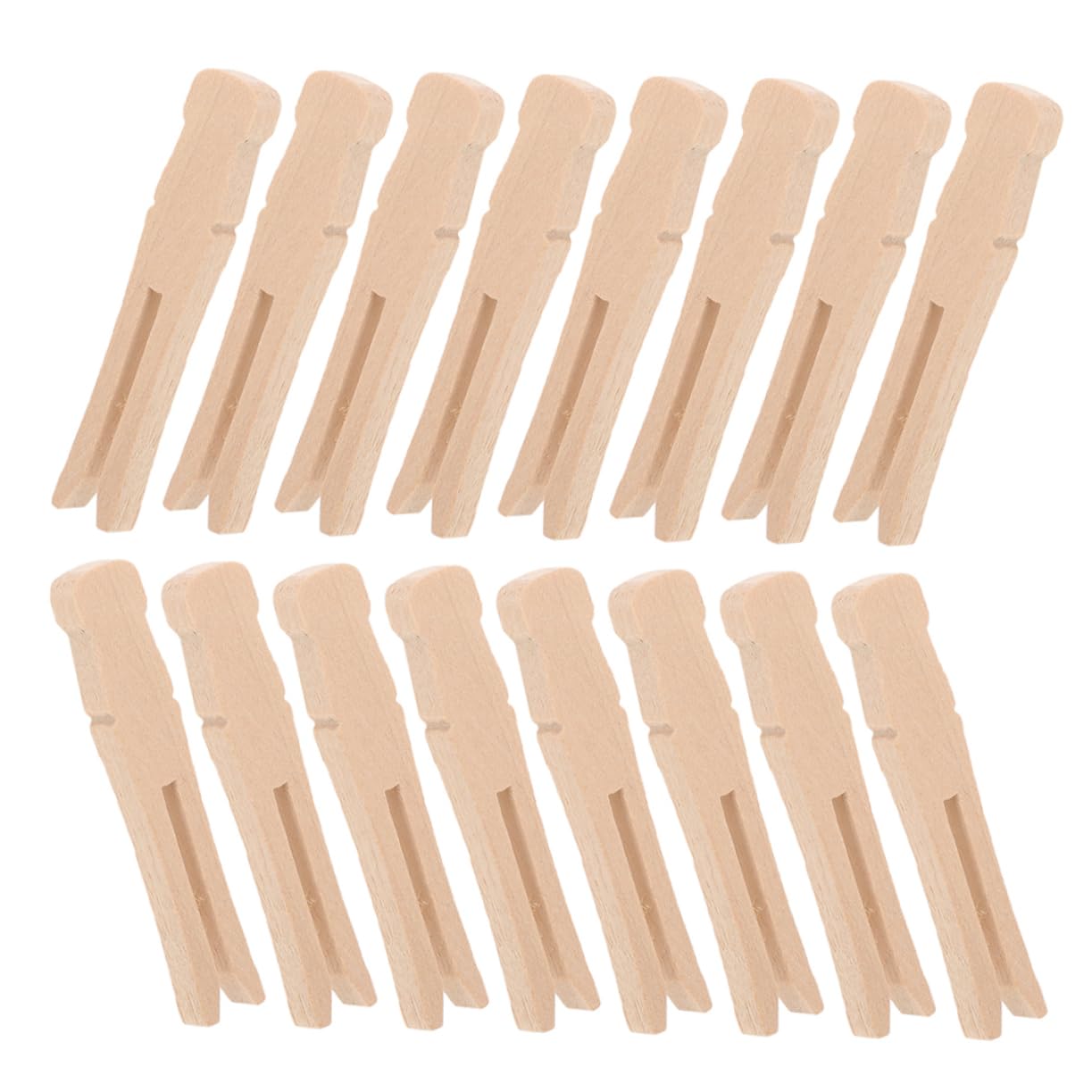 100pezzi Mollette Legno Vintage Per Bucato Clip Legno Resistenti Per Asciugatura e Decorazione Foto Design Per Protezione e Manutenzione Dei Vestiti Artigianato Di Qualità