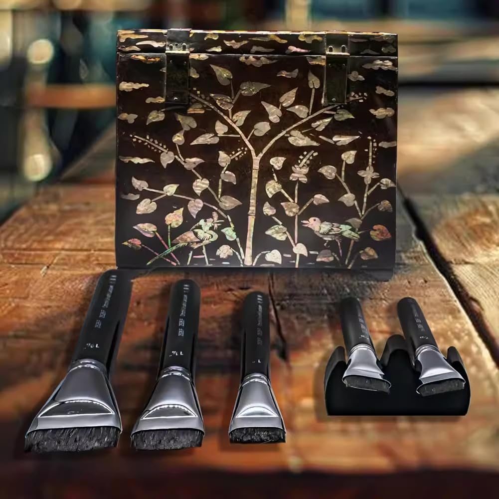 Pinceau à Laque Professionnel Artsecret en Poils Naturels, Brosse à Cheveux Faite à la Main.