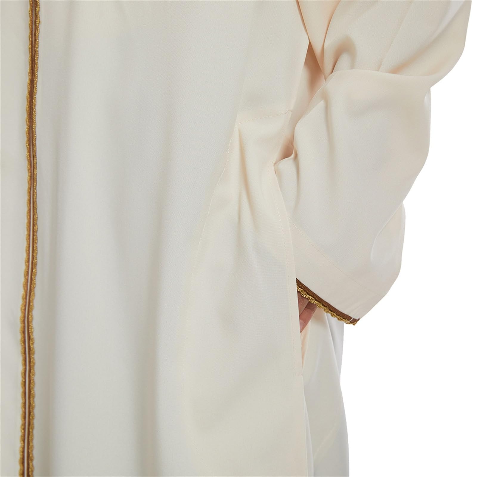Muslimische Kaftan Kinder Jungen – Islamische Gebetskleidung Abaya Robe, Langarm Arabischer Kleidungsstil aus Dubai, Muslimisches Kleid Kaftan Gewand für religiöse Feste & Alltag