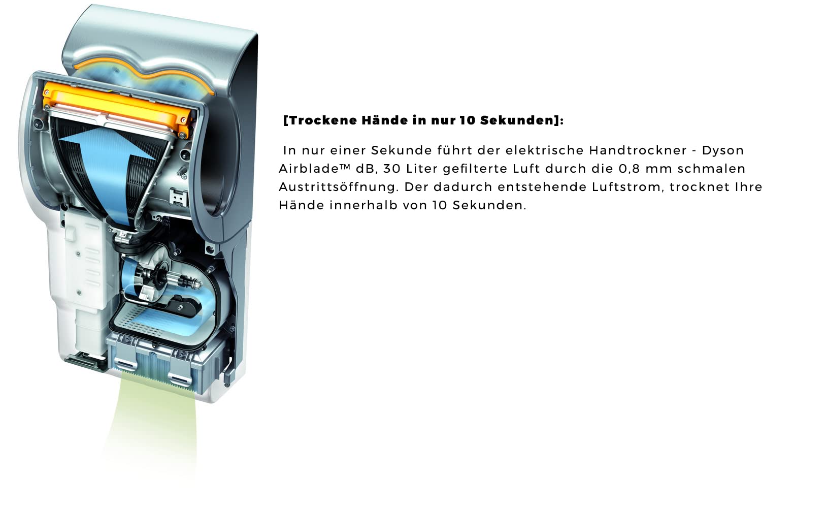 Dyson 300677-01 - Secador de manos, color gris, talla única