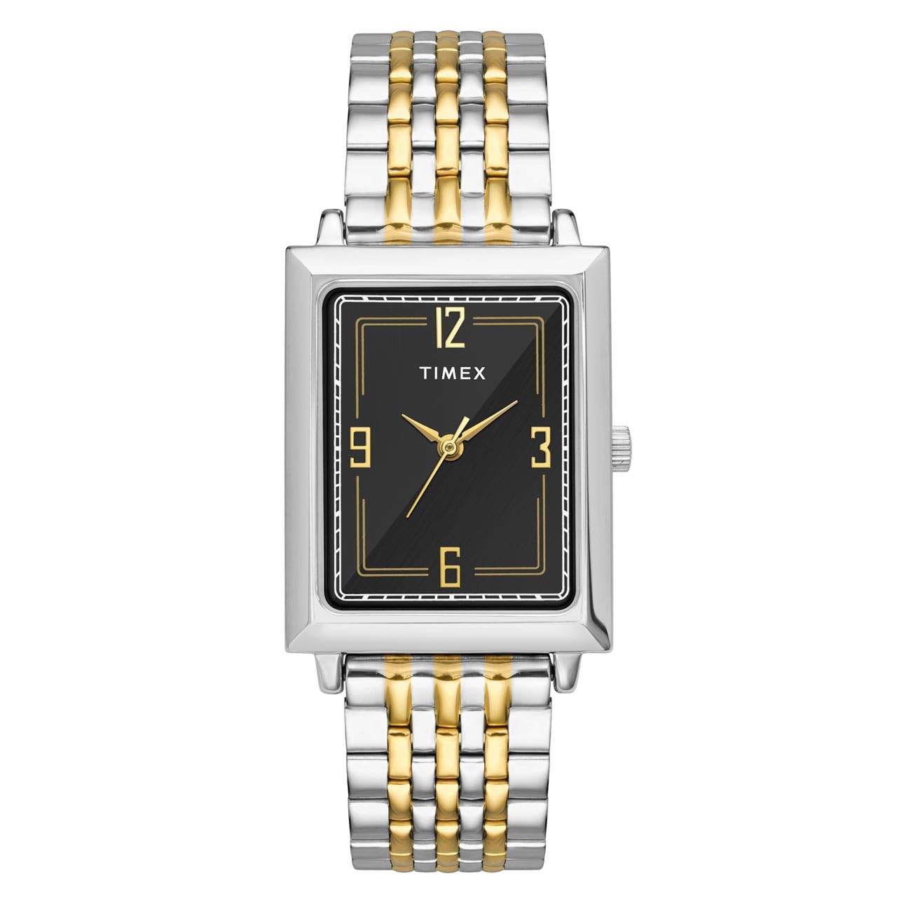 TIMEX Classics Men Black Rectangle Dial Analog Watch - TW0TG6418 (B0C1YPZWFG) Amazon Price History, Amazon Price Tracker