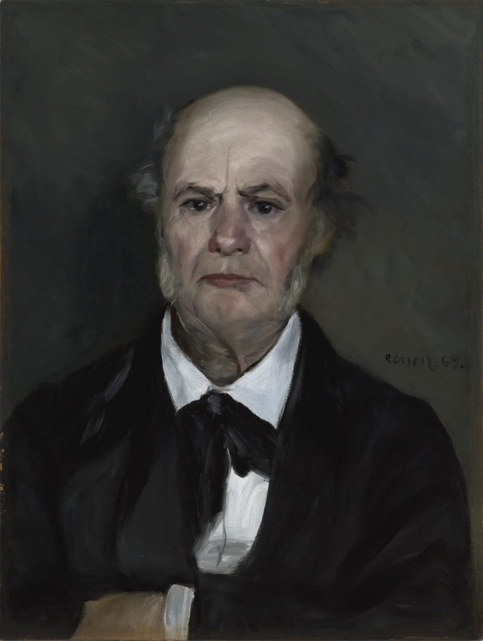 Serendipitp No Frame Retro Picture Poster Wall Art Pictures Painting Léonard Renoir The Artist’s Father By Pierre Auguste Renoir Wall Art Canvas Print For Wall Decor 60X90cm