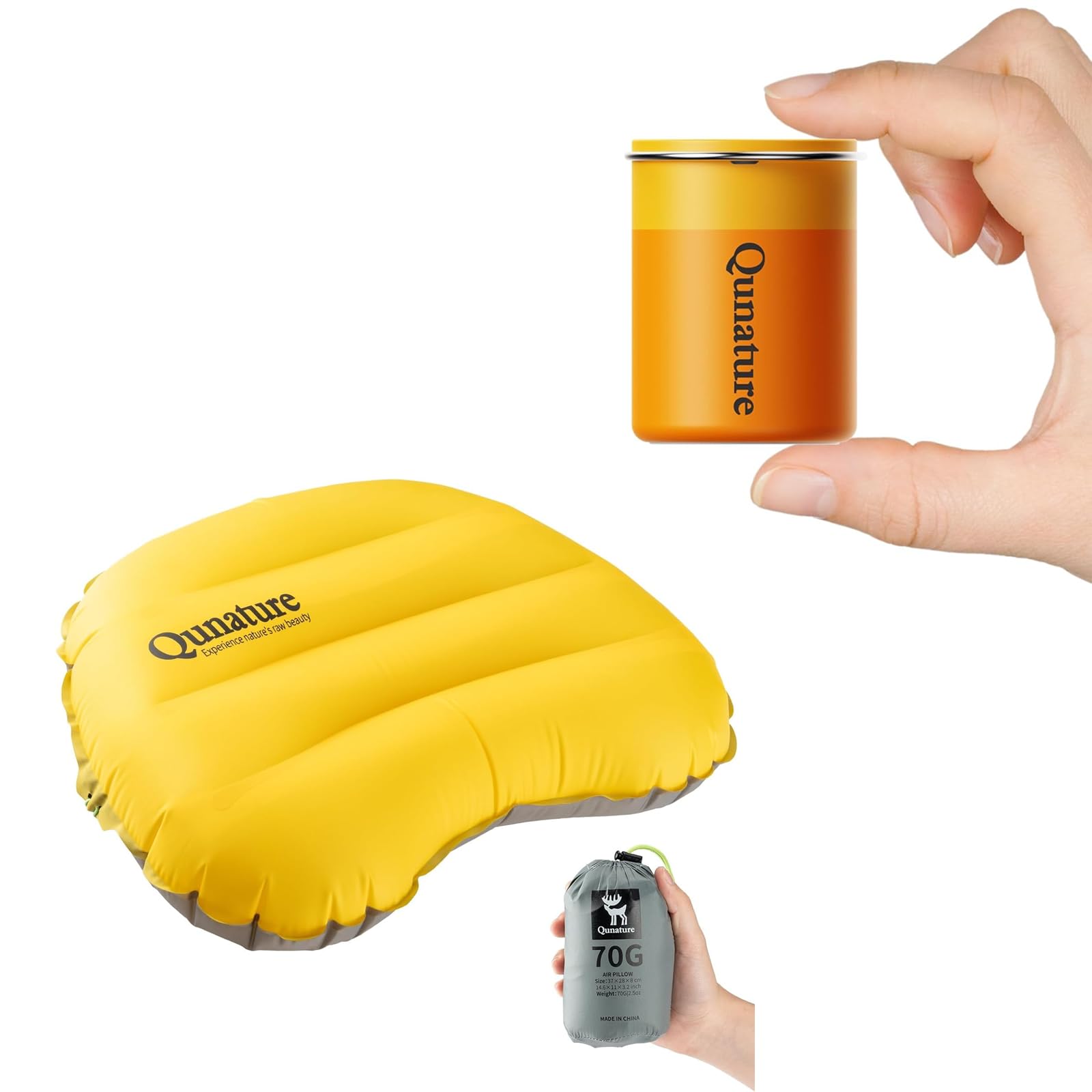 Coussin de Camping Gonflable+Mini Pompe à Air Électrique pour Gonflage & Dégonflage, Matelas Gonflable, Camping, Piscine, Sports Extérieurs