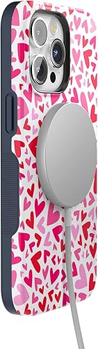 Vista 1129 de Casely Funda para iPhone 15 Pro Max Jardín Secreto Flores mixtas Funda atrevida Compatible con MagSafe y botón de acción Secret Garden