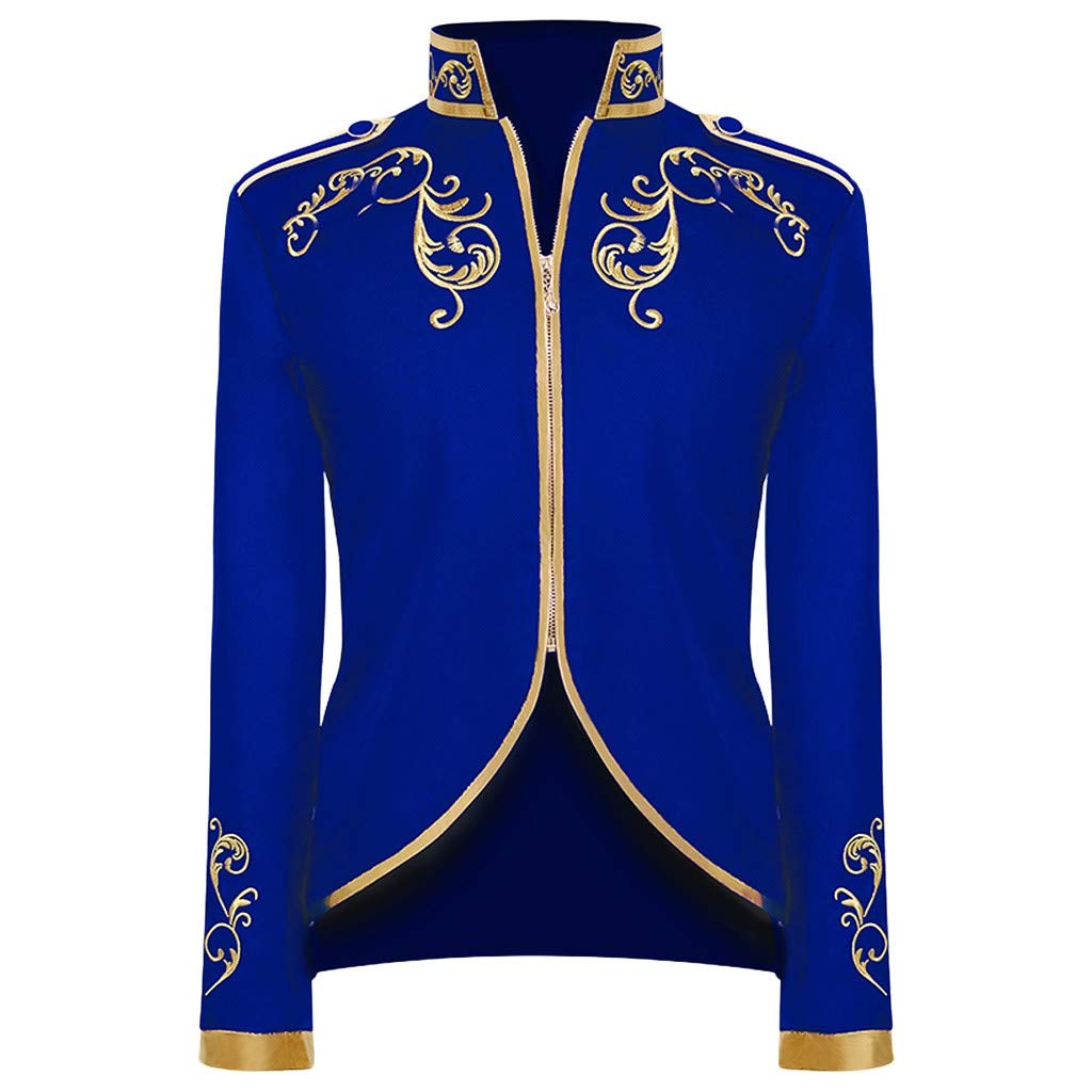 Manteau à manches longues pour homme prince smoking steampunk gothique victorien blazer veste, costume de carnaval, cosplay, Noël, uniforme médiéval, costume d'Halloween