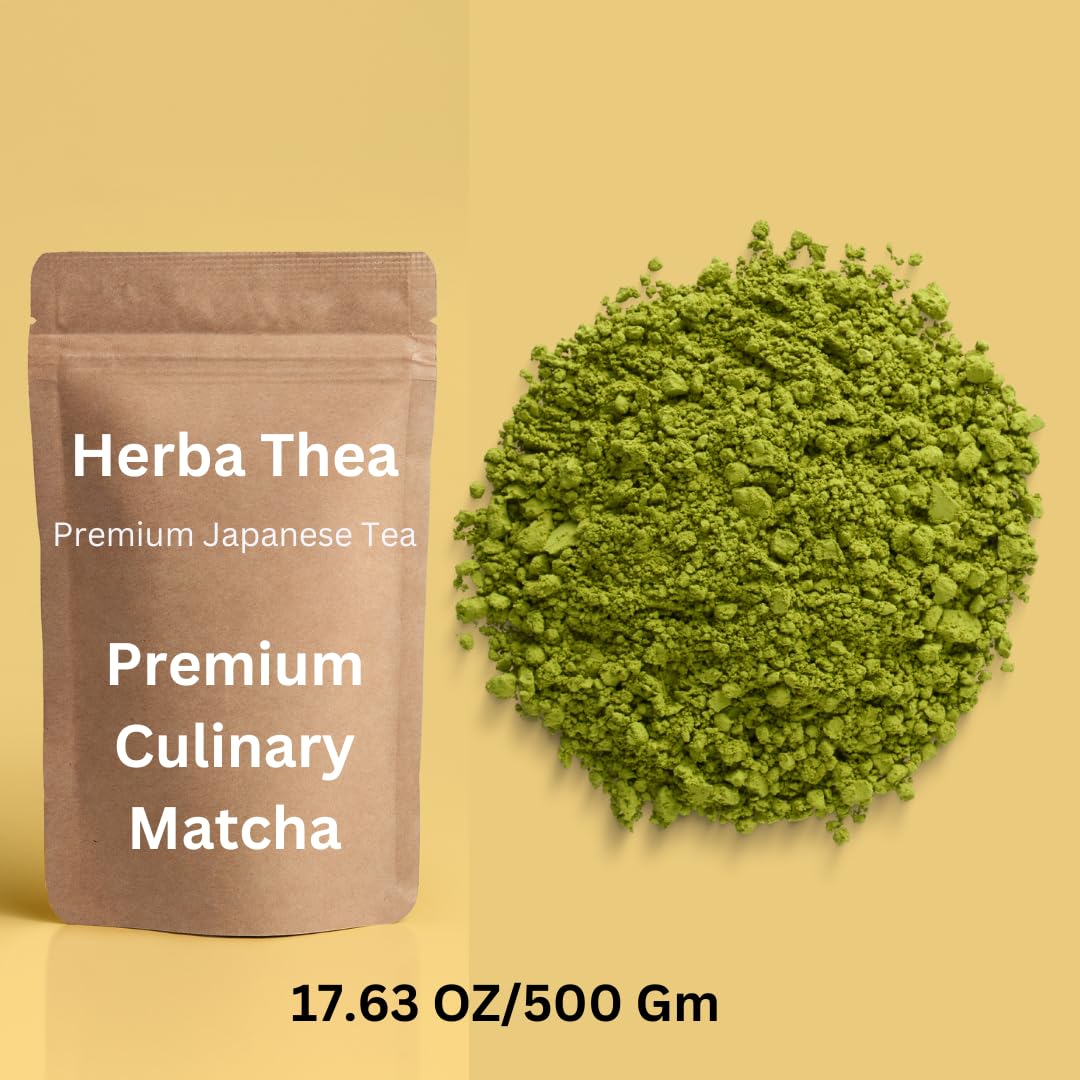 Herba Thea Green Tea Matcha Powder Chiran Harvest Japan for Cooking Baking and Smoothies 35 27 Ounces — view 3