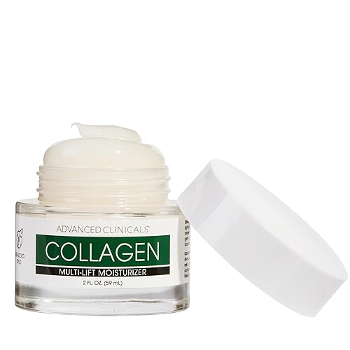 Miniatura 8 de Advanced Clinicals Crema de colágeno hidratante facial multielevación que refuerza y suaviza las líneas finas la piel flácida y las arrugas Loción