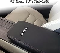 Vista 91 de Great-luck Leather Center Console Cover Armrest Pad,Protector Armrest Box Cover Accessories Keep Your Armrest in a More Comfortable Feeling(black
