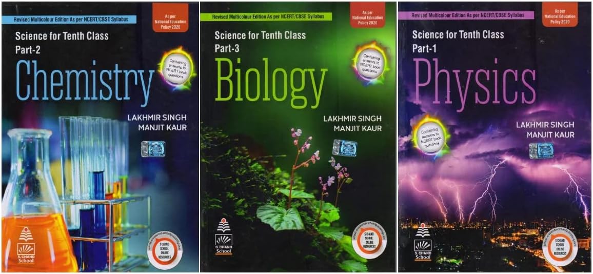 Combo Pack: Lakhmir Singh Class 10 Science (Biology, Physics, Chemistry) with Free Virtual Reality Gear (2020-2021 Examination)