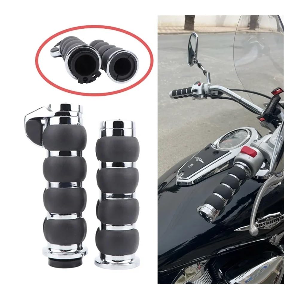 25 Millimetri 1 "Manubrio Del Motociclo Maniglia Bar End Manopole Per Har&ley Cruiser Chopper Personalizzato Per Suzuki Boulevard M109R Road Glide Manopole manubrio