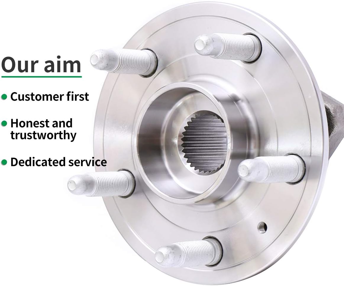 HICKS 513288 Front Wheel Bearing and Hub Assembly for 14-17 Chevy Impala, 13-16 Chevy Malibu, 10-17 Chevy Equinox, 10-17 GMC Terrain