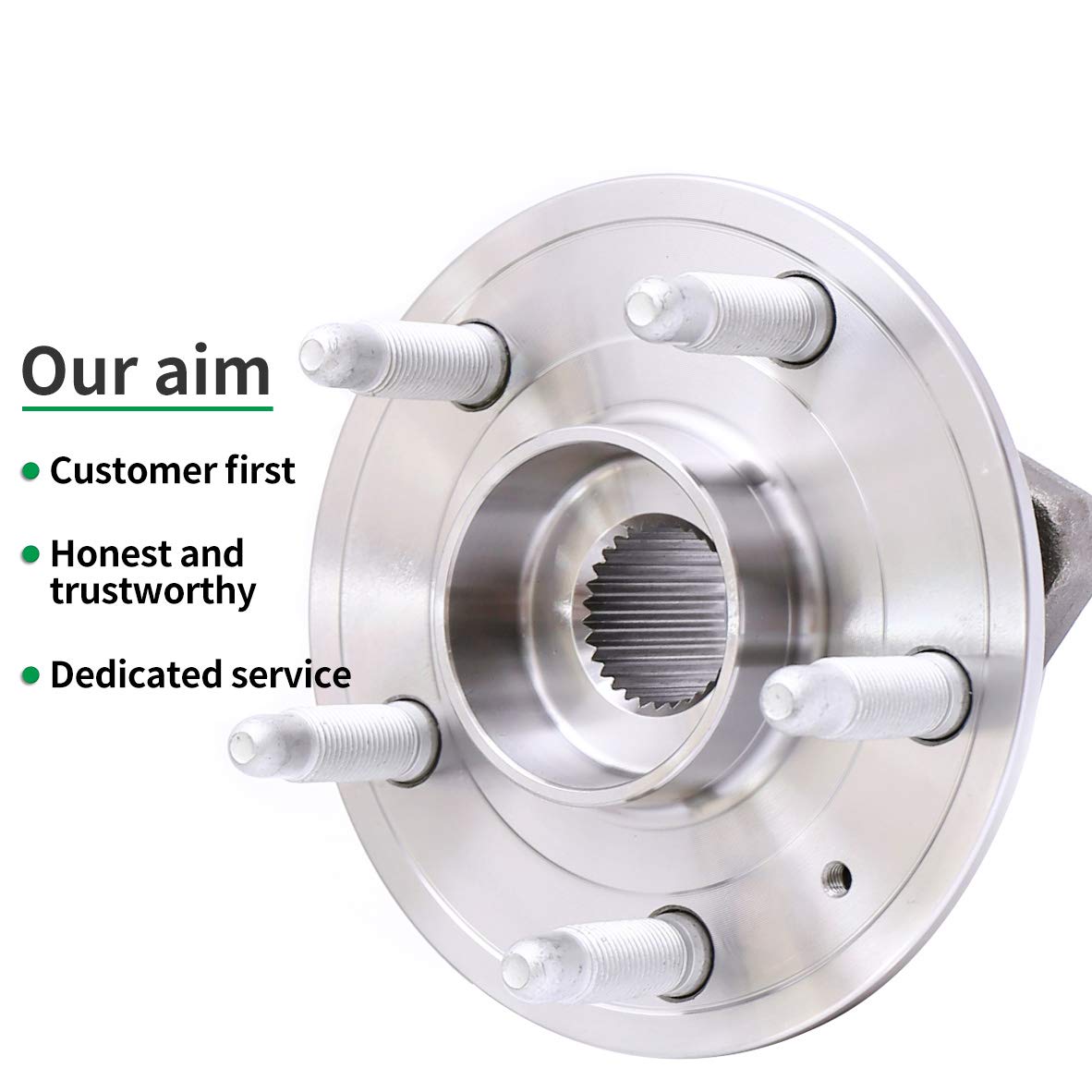 HICKS 513288 Front Wheel Bearing Hub Assembly fit for 14-17 Chevy Impala, 13-16 Chevy Malibu, 10-17 Chevy Equinox, 10-17 GMC Terrain, Set of 2