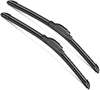 Vista 1 de 2 limpiaparabrisas de 22 + 22 pulgadas, limpiaparabrisas prémium para todas las estaciones, para mi automóvil (juego de 2), gancho en J