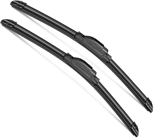 2 limpiaparabrisas de 22 + 22 pulgadas, limpiaparabrisas prémium para todas las estaciones, para mi automóvil (juego de 2), gancho en J