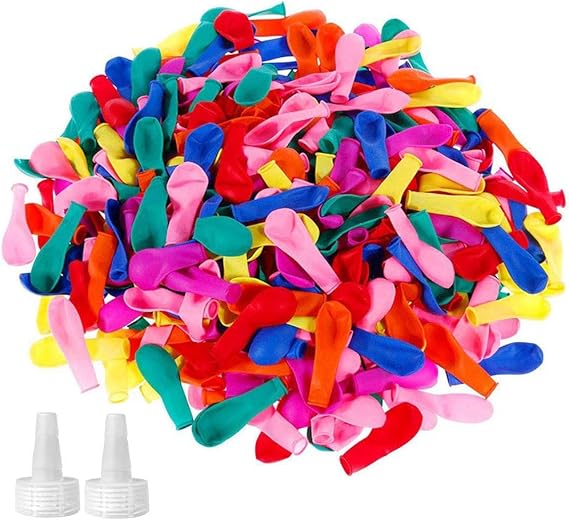 500 Pack Water Balloons with Quick Refill Kits, Eco-Friendly Latex Water Bomb Balloons for Kids and Adults Water Fight Games - Swimming Pool Outdoor Party Summer Splash Fun