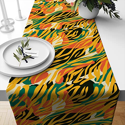 Traditional African Tribal Table Runner 72 Inches, African Wild Jungle Table Runner Decor For Dinning Room Kitchen Home Vintage Table Runner Decorations For Holiday Party, Housewarming Gifts Ideas #TOP4